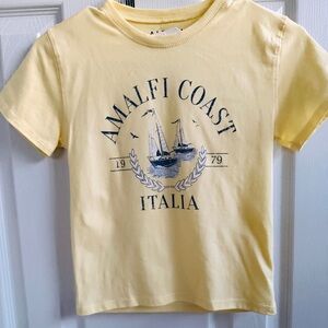 Altar'd State Yellow Amalfi Coast Italia Graphic Tee( NEW)